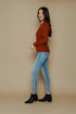 Len-Slim Rib Crew Pullover